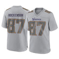 My Store M.Vikings #87 T.J. Hockenson Player Gray Atmosphere Fashion Home Game Stitched Jerseys
