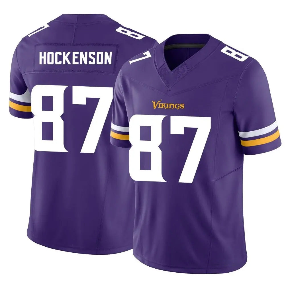 My Store M.Vikings #87 T.J. Hockenson Player Purple Limited Vapor F.U.S.E. Home Game Stitched Jerseys
