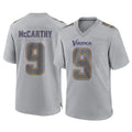 My Store M.Vikings #9 J.J. McCarthy Player Gray Atmosphere Fashion Home Game Stitched Jerseys