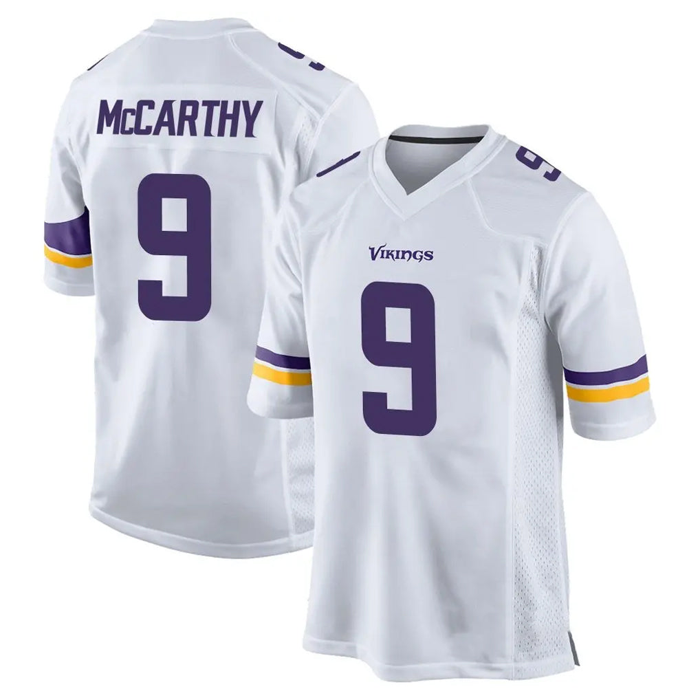 My Store M.Vikings #9 J.J. McCarthy Player White Home Game Stitched Jerseys