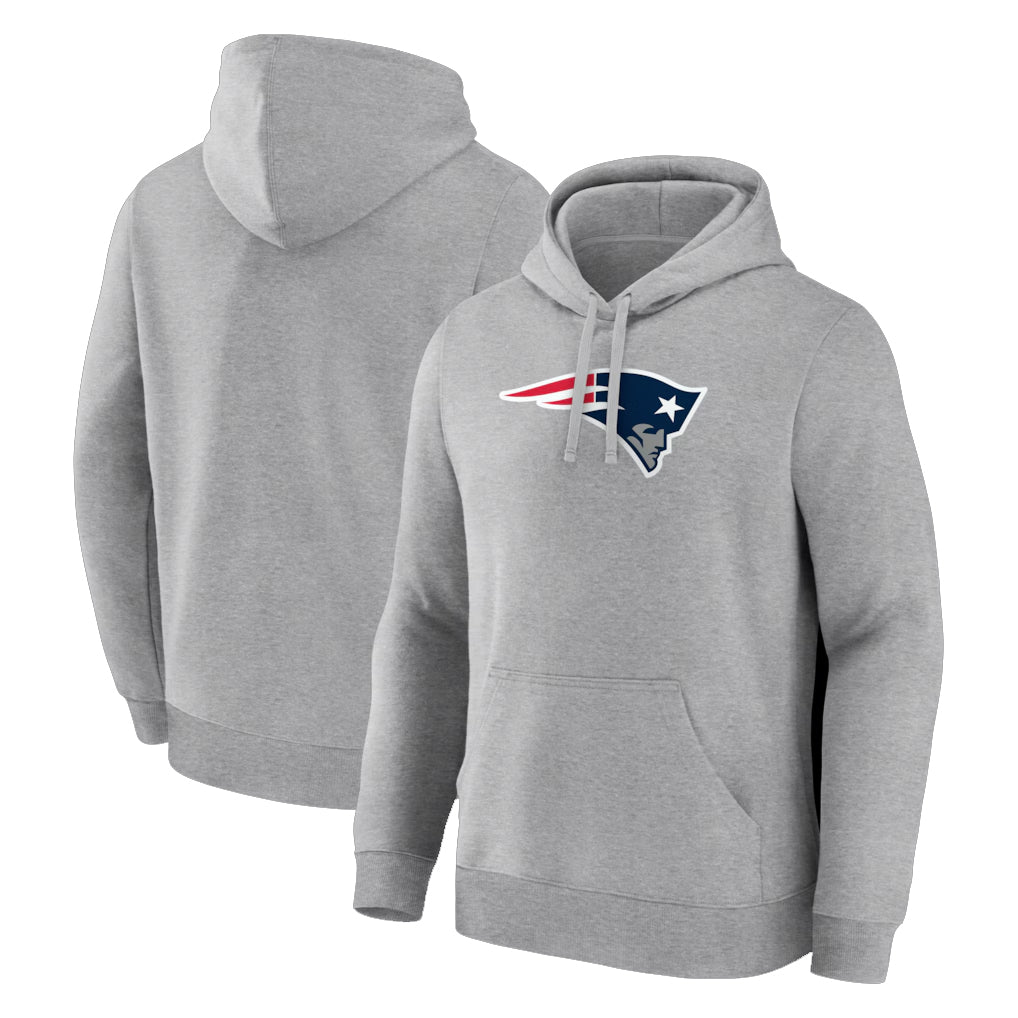 My Store NE.Patriots Gray LOGO Pullover Hoodies Home Game Blank Player Stitched Jerseys