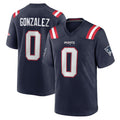 My Store NE.Patriots #0 Christian Gonzalez Player Navy Home Game Stitched Jerseys
