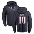 My Store NE.Patriots #10 Drake Maye Player Navy LOGO Pullover Hoodies Home Game Stitched Jerseys