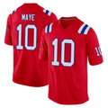 My Store NE.Patriots #10 Drake Maye Player Red Home Game Stitched Jerseys