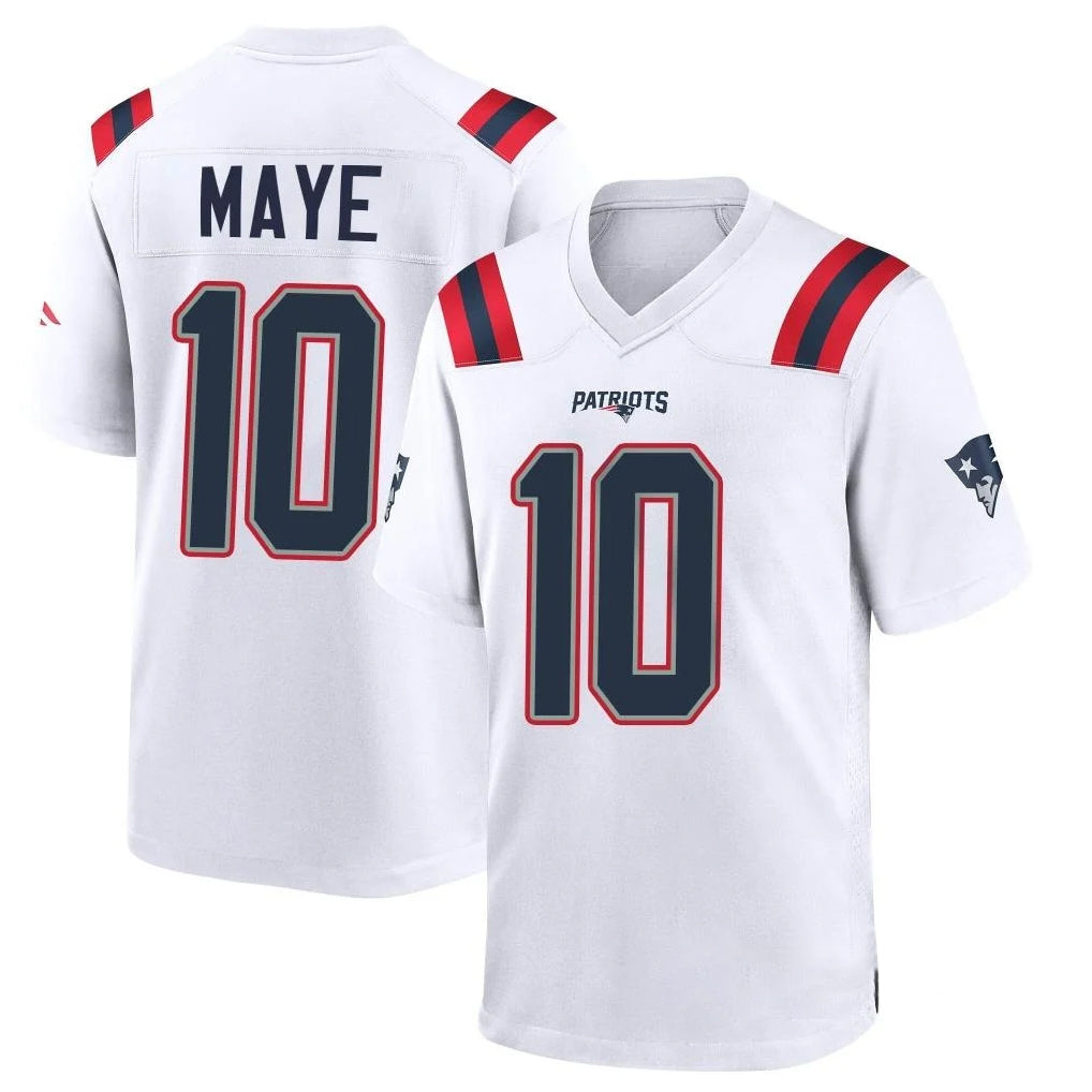 My Store NE.Patriots #10 Drake Maye Player White Home Game Stitched Jerseys