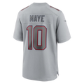 My Store NE.Patriots #10 Patriots Drake Maye Gray Atmosphere Fashion Game Stitched Jerseys