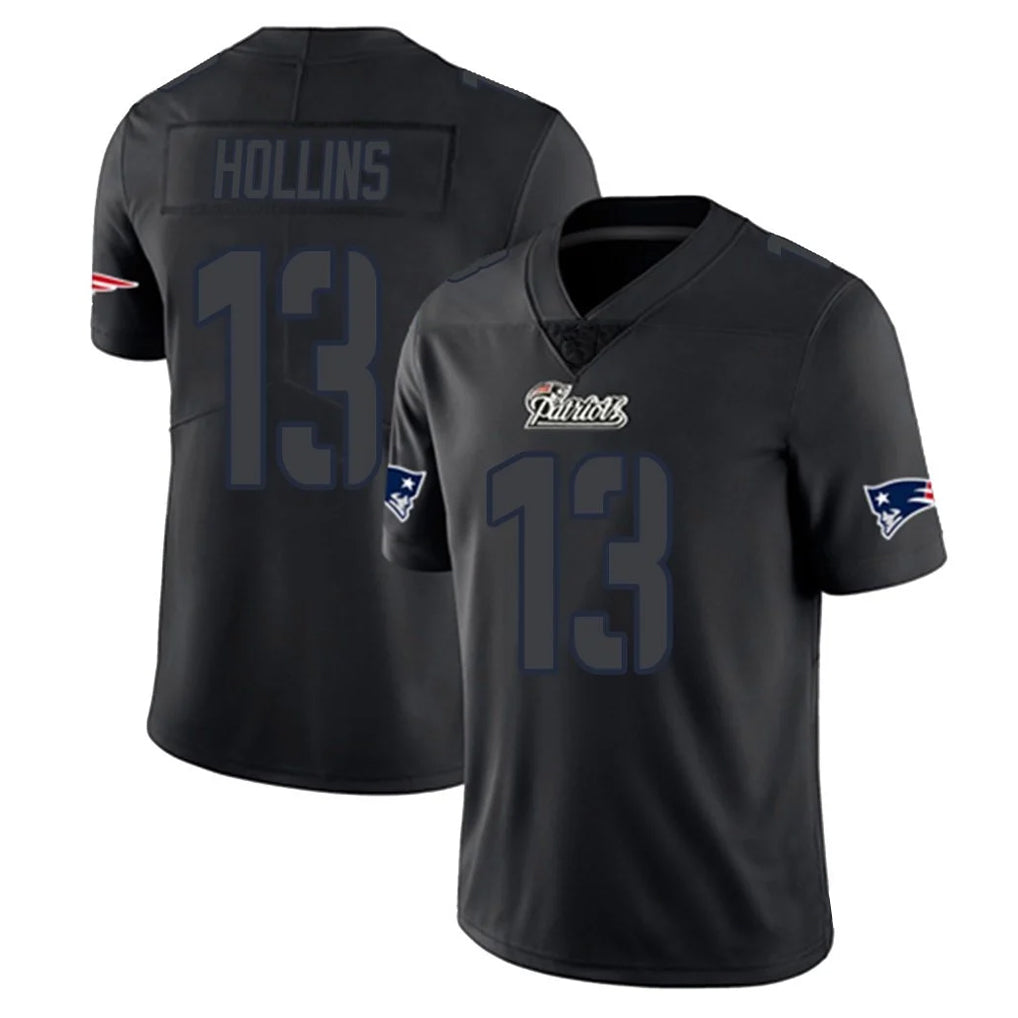 My Store NE.Patriots #13 Mack Hollins Player Black Impact LImited Home Game Stitched Jerseys