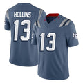 My Store NE.Patriots #13 Mack Hollins Player Blue Limited Rivalries Collection Home Game Stitched Jerseys