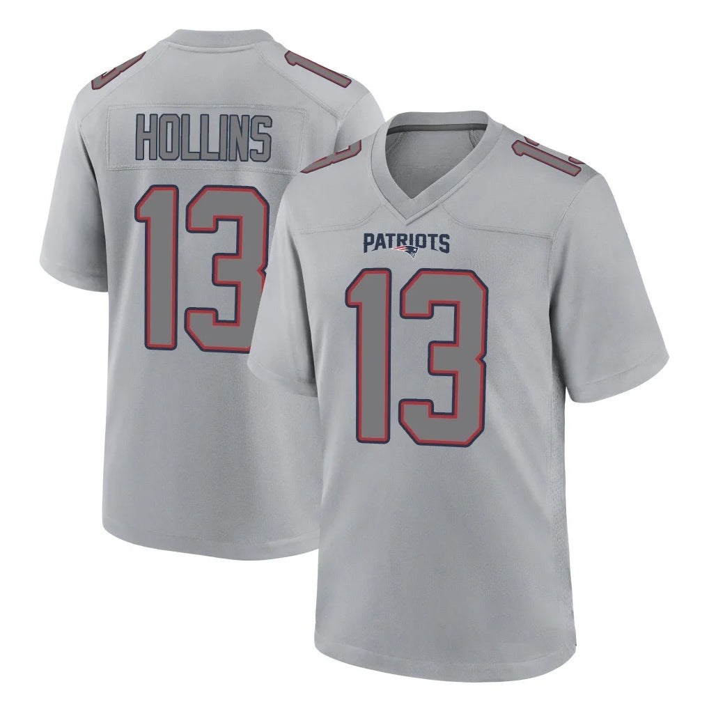 My Store NE.Patriots #13 Mack Hollins Player Gray Fashion Limited Home Game Stitched Jerseys