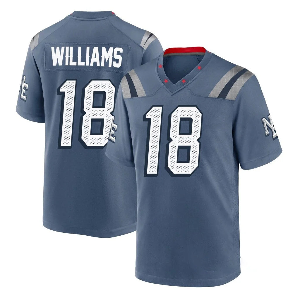 My Store NE.Patriots #18 Kyle Williams Player Blue Rivalries Collection Home Game Stitched Jerseys