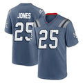 My Store NE.Patriots #25 Marcus Jones Player Blue Rivalries Collection Home Game Stitched Jerseys