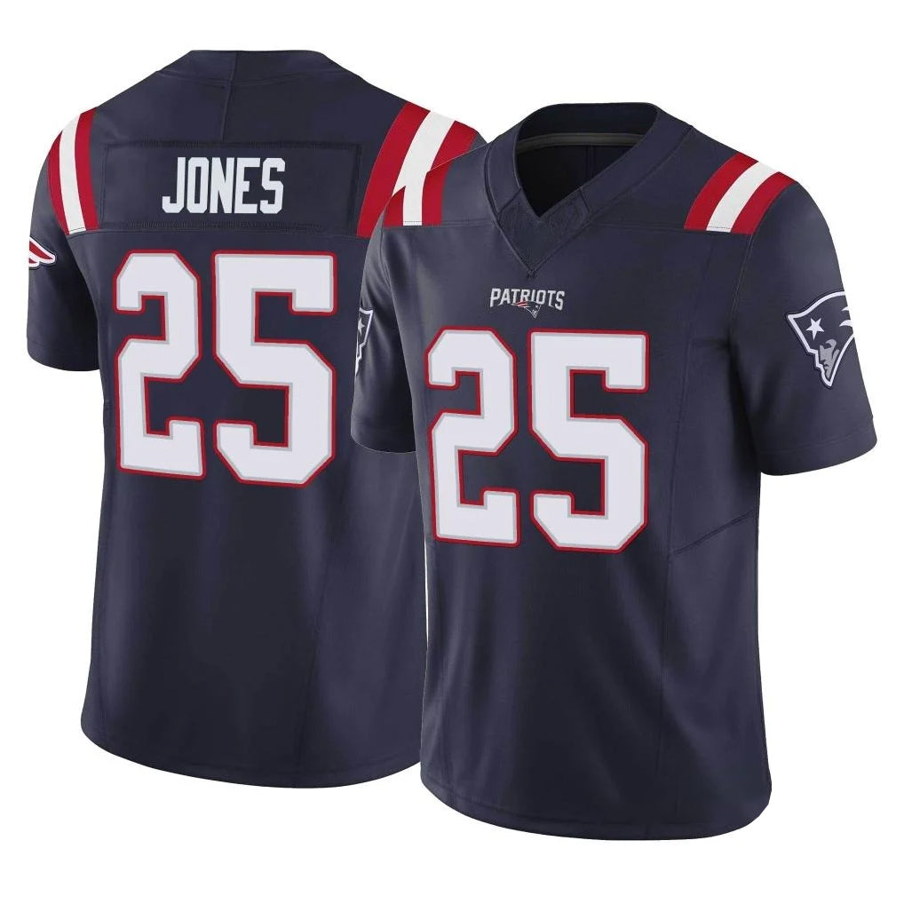 My Store NE.Patriots #25 Marcus Jones Player Navy Limited Vapor F.U.S.E. Home Game Stitched Jerseys