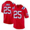 My Store NE.Patriots #25 Marcus Jones Player Red Home Game Stitched Jerseys