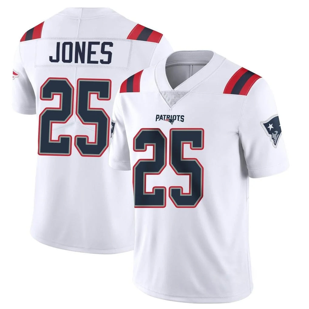 My Store NE.Patriots #25 Marcus Jones Player White Vapor Untouchable Home Game Stitched Jerseys