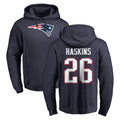 My Store NE.Patriots #26 Hassan Haskins Player Navy LOGO Pullover Hoodies Home Game Stitched Jerseys