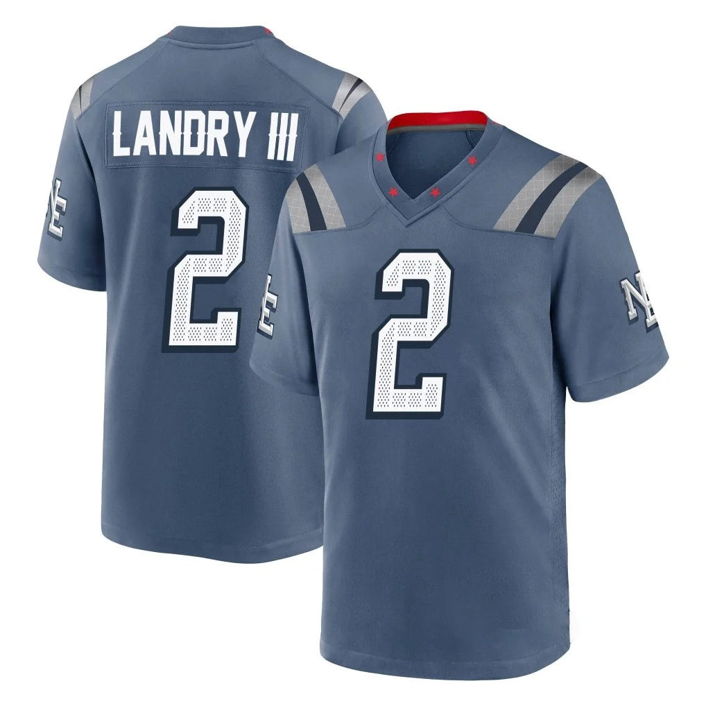 My Store NE.Patriots #2 Harold Landry III Player Blue Rivalries Collection Home Game Stitched Jerseys
