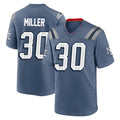 My Store NE.Patriots #30 Jam Miller Player Blue Rivalries Collection Home Game Stitched Jerseys
