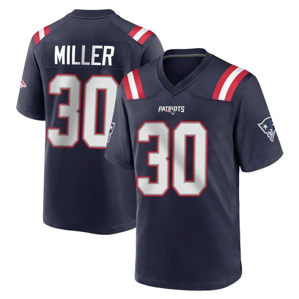 My Store NE.Patriots #30 Jam Miller Player Navy Home Game Stitched Jerseys
