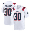 My Store NE.Patriots #30 Jam Miller Player White Home Game Stitched Jerseys