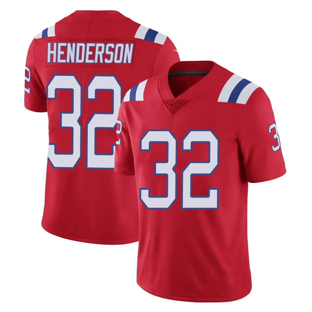 My Store NE.Patriots #32 TreVeyon Henderson Player Red Vapor Untouchable Home Game Stitched Jerseys
