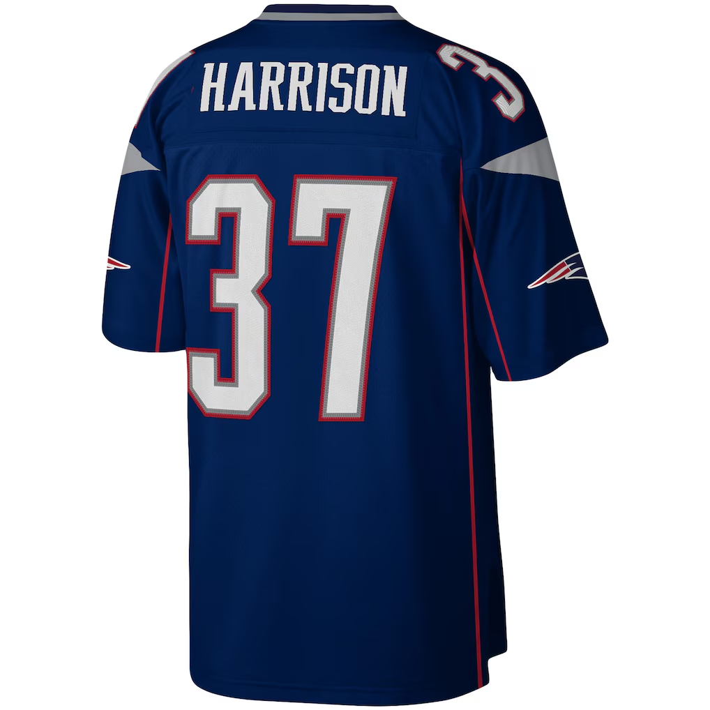 My Store NE.Patriots #37 Rodney Harrison Mitchell & Ness Navy Legacy Replica Puhic Stitched Jerseys