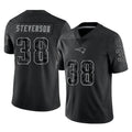 My Store NE.Patriots #38 Rhamondre Stevenson Player Black Reflective LImited Home Game Stitched Jerseys