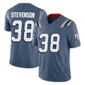 My Store NE.Patriots #38 Rhamondre Stevenson Player Blue Limited Rivalries Collection Home Game Stitched Jerseys