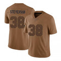My Store NE.Patriots #38 Rhamondre Stevenson Player Brown Salute To Service Limited Stitched Jerseys