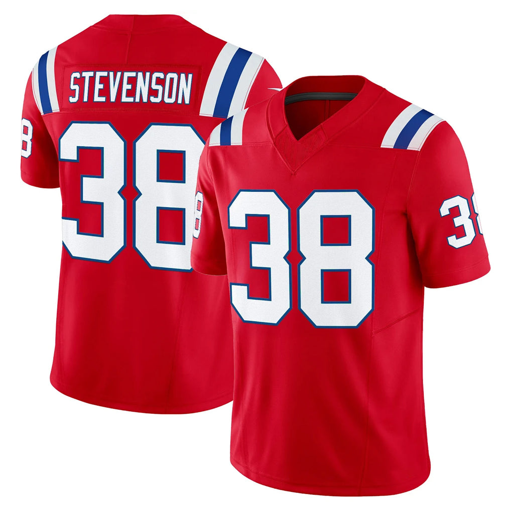 My Store NE.Patriots #38 Rhamondre Stevenson Player Red Limited Vapor F.U.S.E. Home Game Stitched Jerseys
