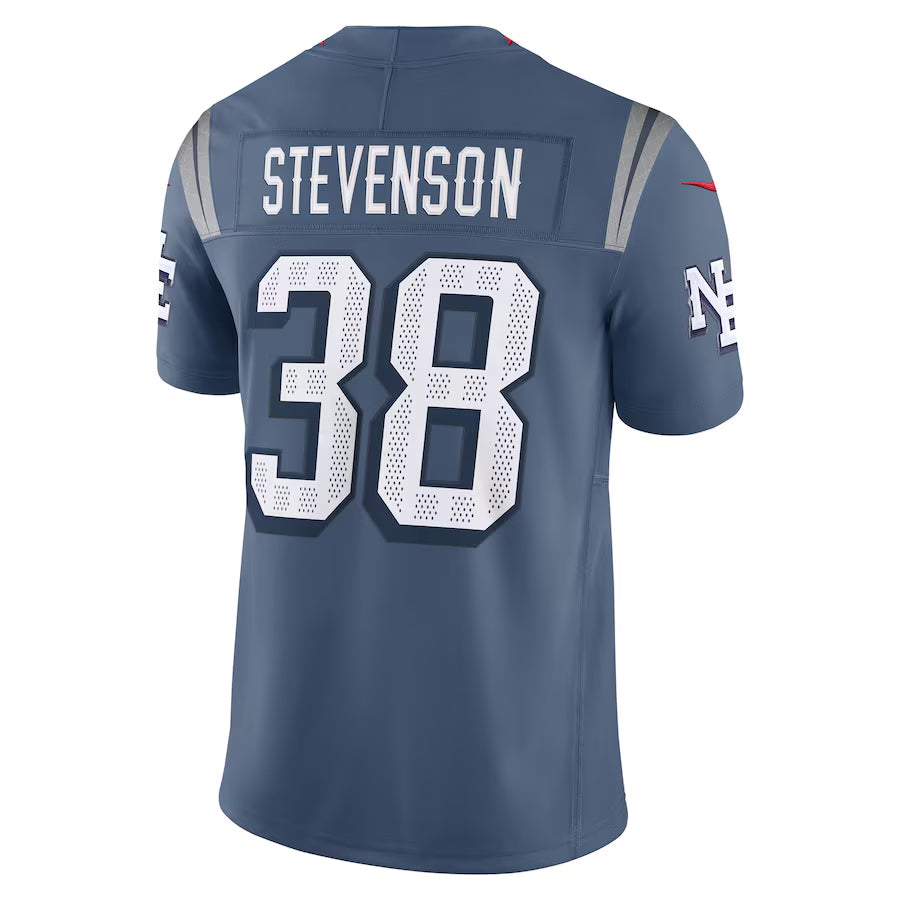 My Store NE.Patriots #38 Rhamondre Stevenson Player Storm Blue Rivalries Collection Limited Stitched Jerseys