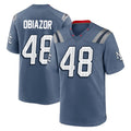 My Store NE.Patriots #48 Namdi Obiazor Player Blue Rivalries Collection Home Game Stitched Jerseys