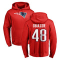 My Store NE.Patriots #48 Namdi Obiazor Player Red LOGO Pullover Hoodies Home Game Stitched Jerseys