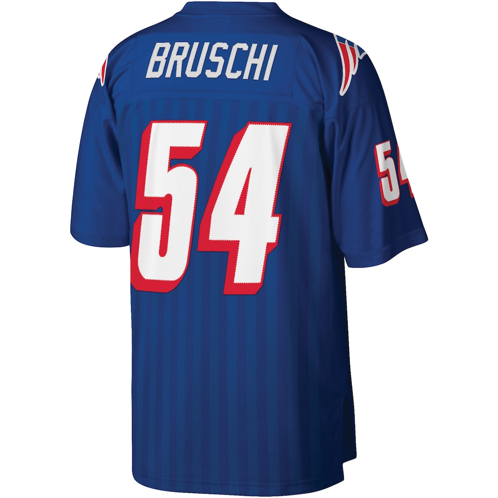 My Store NE.Patriots #54 Tedy Bruschi Mitchell & Ness Royal Legacy Replica Puhic Stitched Jerseys