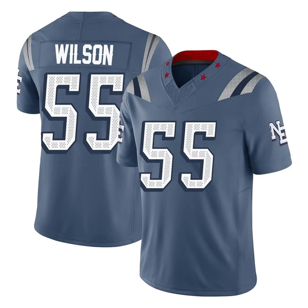 My Store NE.Patriots #55 Jared Wilson Player Blue Limited Rivalries Collection Home Game Stitched Jerseys