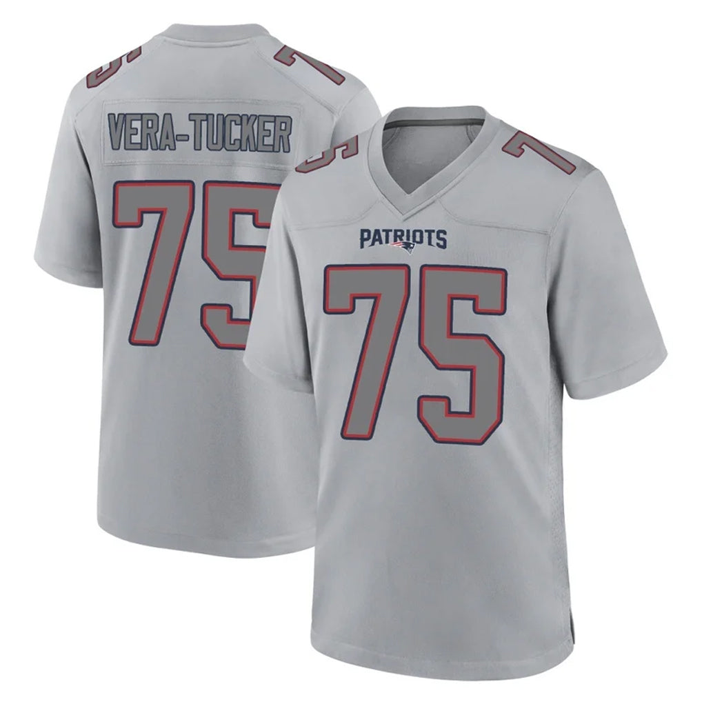 My Store NE.Patriots #75 Alijah Vera-Tucker Player Gray Fashion Limited Home Game Stitched Jerseys