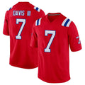 My Store NE.Patriots #7 Carlton Davis III Player Red Home Game Stitched Jerseys