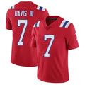 My Store NE.Patriots #7 Carlton Davis III Player Red Limited Vapor F.U.S.E. Home Game Stitched Jerseys
