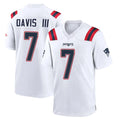My Store NE.Patriots #7 Carlton Davis III Player White Home Game Stitched Jerseys