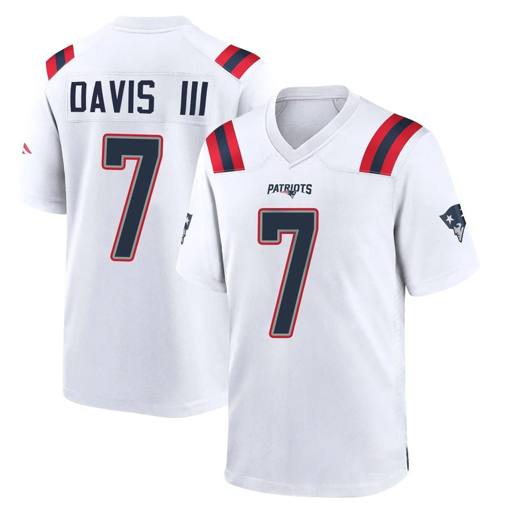 My Store NE.Patriots #7 Carlton Davis III Player White Home Game Stitched Jerseys