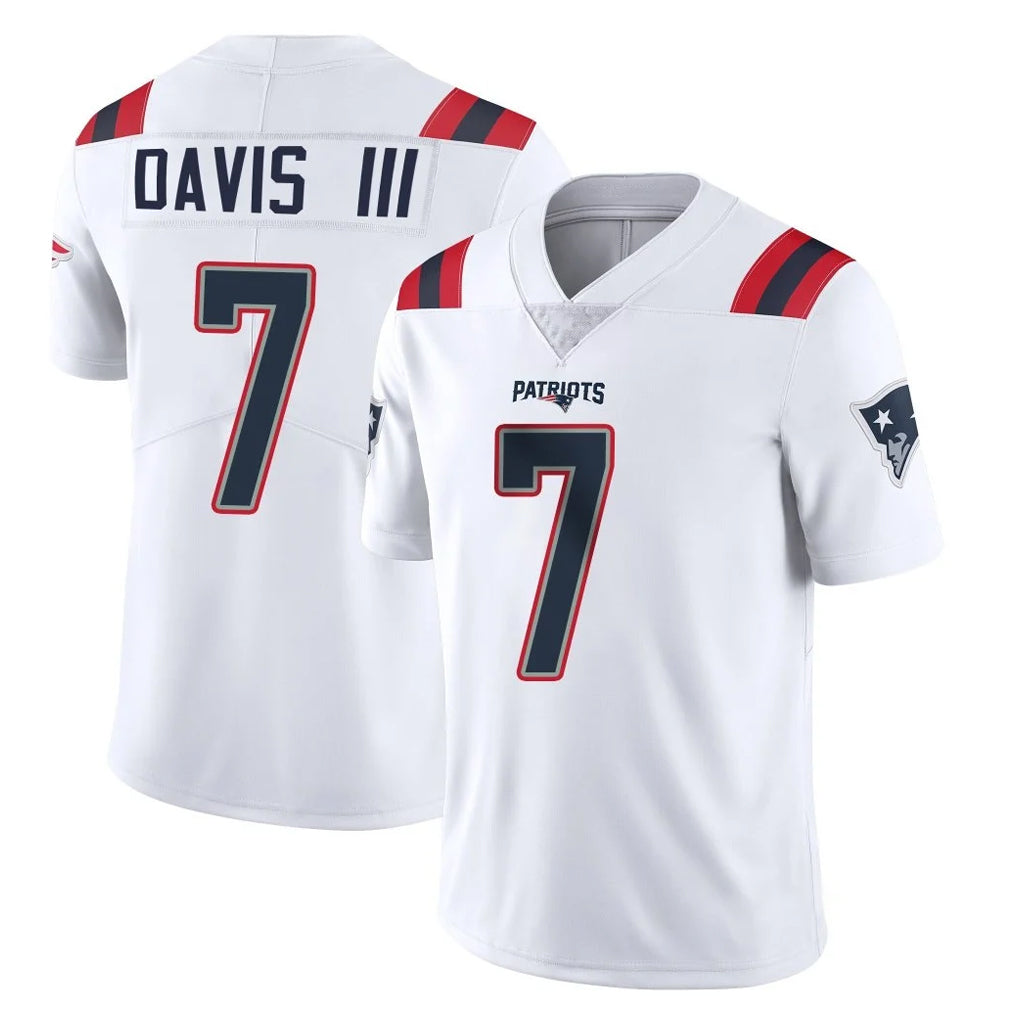 My Store NE.Patriots #7 Carlton Davis III Player White Vapor Untouchable Home Game Stitched Jerseys