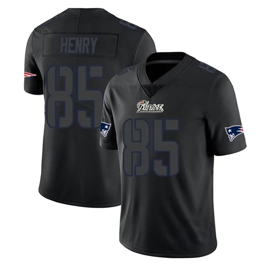 My Store NE.Patriots #85 Hunter Henry Player Black Impact LImited Home Game Stitched Jerseys
