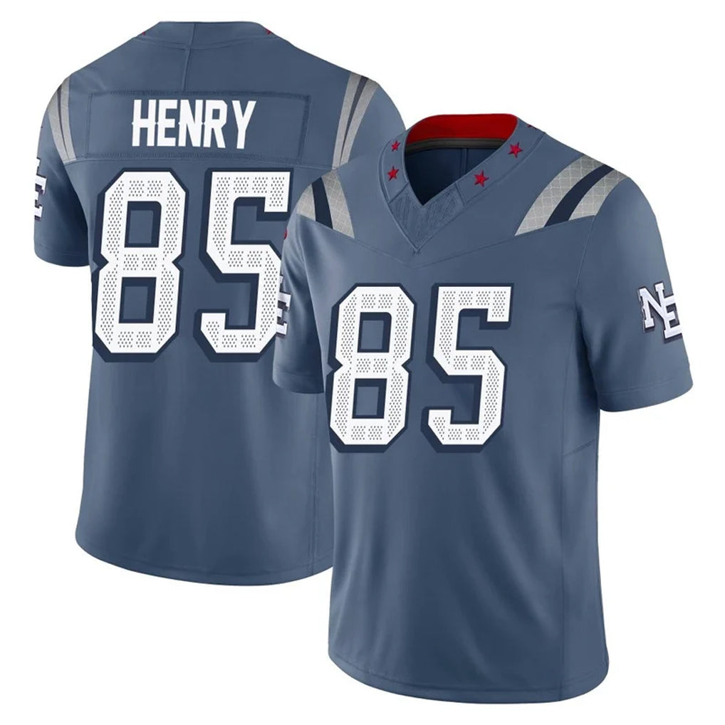 My Store NE.Patriots #85 Hunter Henry Player Blue Limited Rivalries Collection Home Game Stitched Jerseys