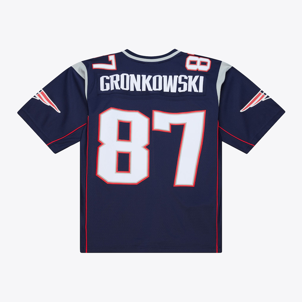 My Store NE.Patriots #87 Rob Gronkowski Mitchell & Ness Navy Retired Legacy Replica Player Stitched Jerseys