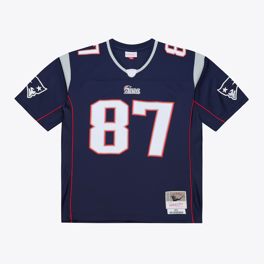 My Store NE.Patriots #87 Rob Gronkowski Mitchell & Ness Navy Retired Legacy Replica Player Stitched Jerseys
