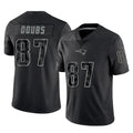 My Store NE.Patriots #87 Romeo Doubs Player Black Reflective LImited Home Game Stitched Jerseys