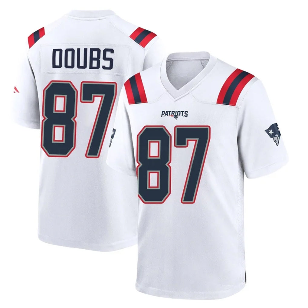 My Store NE.Patriots #87 Romeo Doubs Player White Home Game Stitched Jerseys