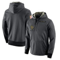 My Store NO.Saints Gray Pullover Hoodies Limited Blank Player Stitched Jerseys