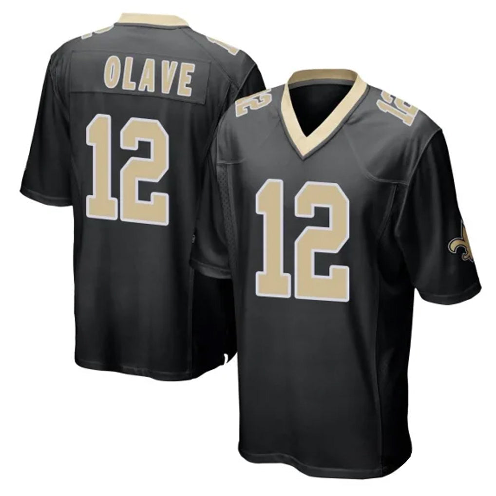 My Store NO.Saints #12 Chris Olave Player Black Home Game Stitched Jerseys