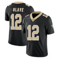 My Store NO.Saints #12 Chris Olave Player Black Limited Vapor Untouchable Home Game Stitched Jerseys