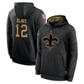My Store NO.Saints #12 Chris Olave Player Black Salute to Service Hoodies Limited Game Stitched Jerseys